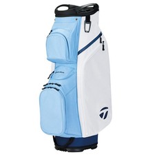 NEW 2025 TaylorMade Cart Lite White/Light Blue 14-Way Golf Cart Bag