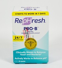 RepHresh PRO-B Vaginal Probiotic supplement for Women 30 capsules NIB 02/2027
