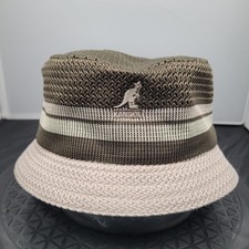 Kangol Hat Cap Bucket Mens Large Brown Mesh S...