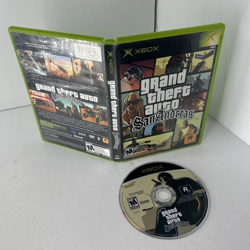 Grand Theft Auto: San Andreas (Microsoft Xbox, 2005) No Map or Manual, Tested