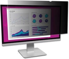 3M High Clarity Privacy Filter - Black - For 24 Inches Widescreen LCD HC240W1B