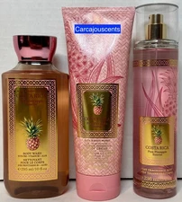 Bath & Body Works Costa Rica Body Wash Body Cream Fragrance Mist Gift Set