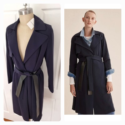 New COUNTRY ROAD Soft Trench Coat [10 S] Women's, INK Blue RRP$399