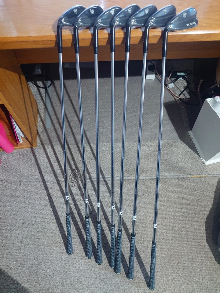 RAM FX77 Players Edition Black Irons 4-PW LH Reg KBS Steel Shaft  - Image 2 of 4