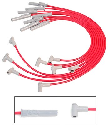 MSD Super Conductor Spark Plug Wire Set for Ford 351C-460 With HEI Cap
