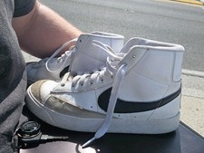 Nike Blazer Mid 77 Vintage Black White Youth Size 7