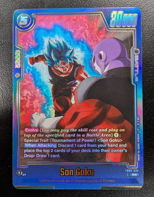 Son Goku FB09-036 Alternate Art Dual Evolution Dragon Ball Card