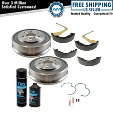 Rear Brake Drum Shoe Hardware Kit w/Fluids for Chevy Silverado GMC Sierra