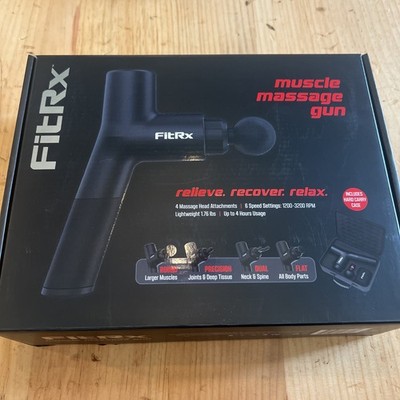 FitRx Portable Muscle Massage Gun Deep Tissue Percussion For All Body Parts 7631
