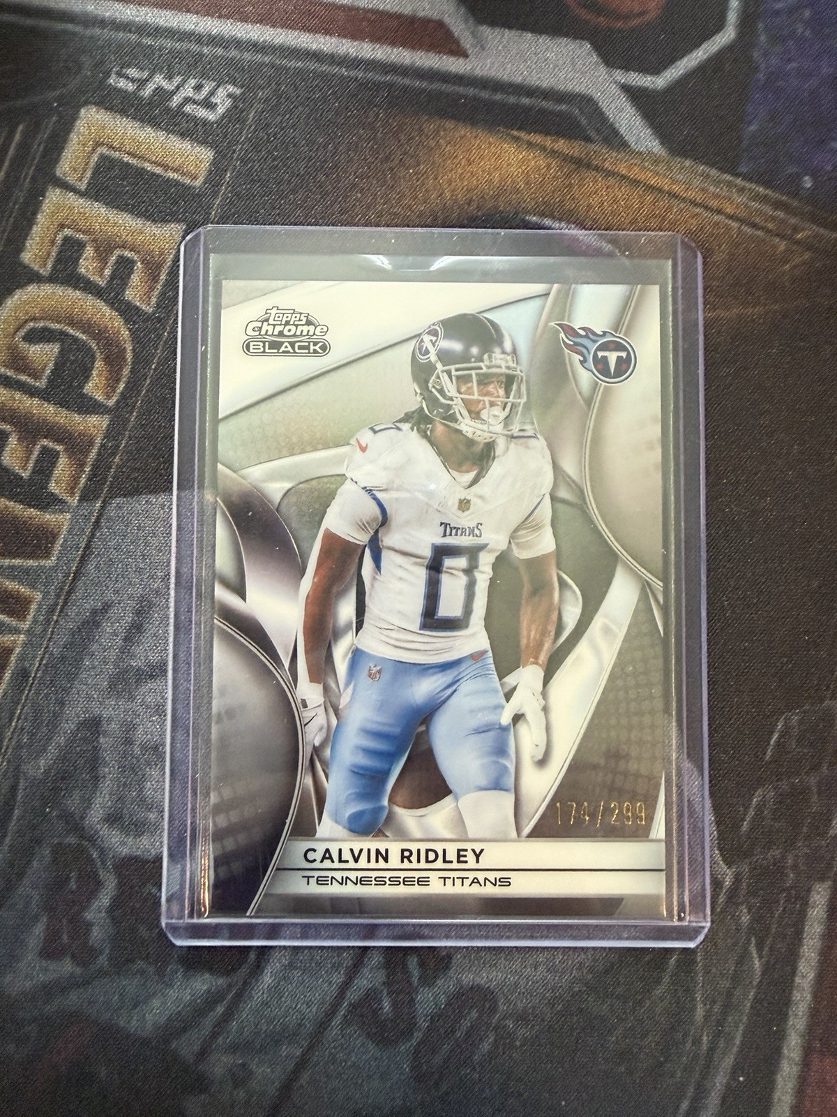 2025 Topps Chrome Black Calvin Ridley Teal Refractor /299  #97 + Base Card