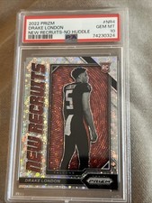Drake London 2022 Prizm New Recruits No Huddle #NR-4 RC PSA 10