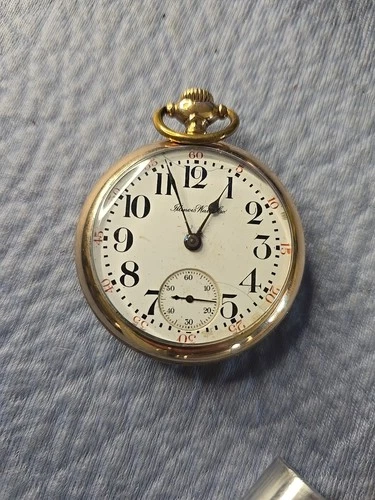 Antique 1916 Illinois Pocket Watch Grade 69 Model 6 18s 17J RUNS Star 20Yr GF