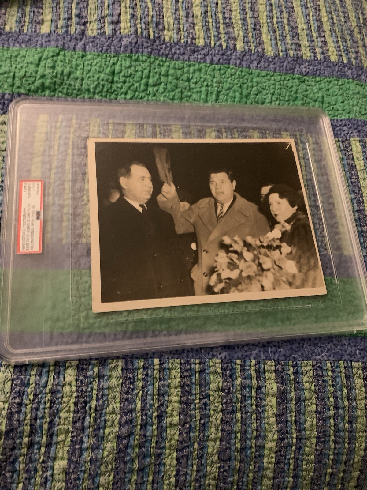 Babe Ruth and Wife PSA Type Photo circa 1935 Press Photo