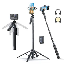 Hesheng Selfie Stick,71 Tripod for iPhone,360°Rotation with Wireless Remote,P...