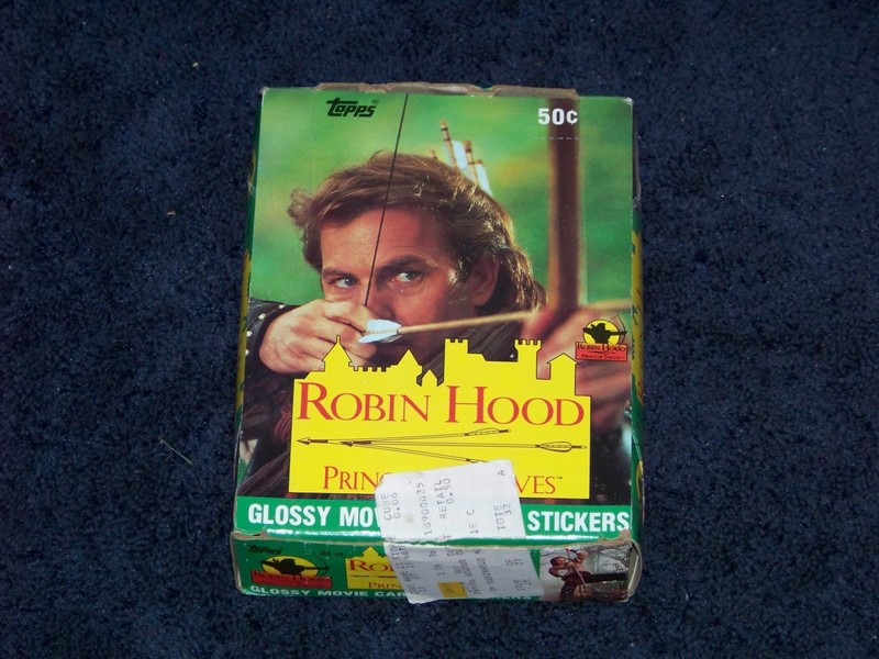 ROBIN  HOOD KEVIN COSTNER 1991 TOPPS MOVIE CARDS EMPTY DISPLAY BOX