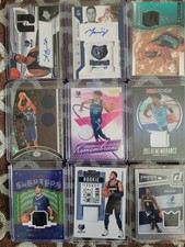 Memphis Grizzlies Card Lot Mem AU SN RC