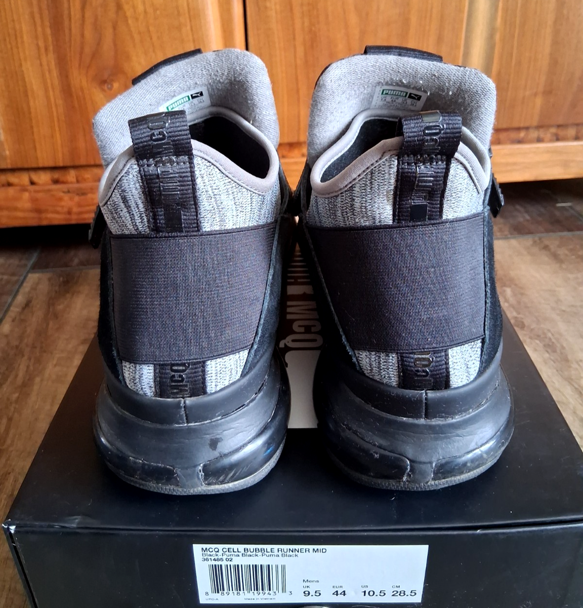 RARE Alexander McQueen X PUMA Bubble Runner Sneaker Shoe Black