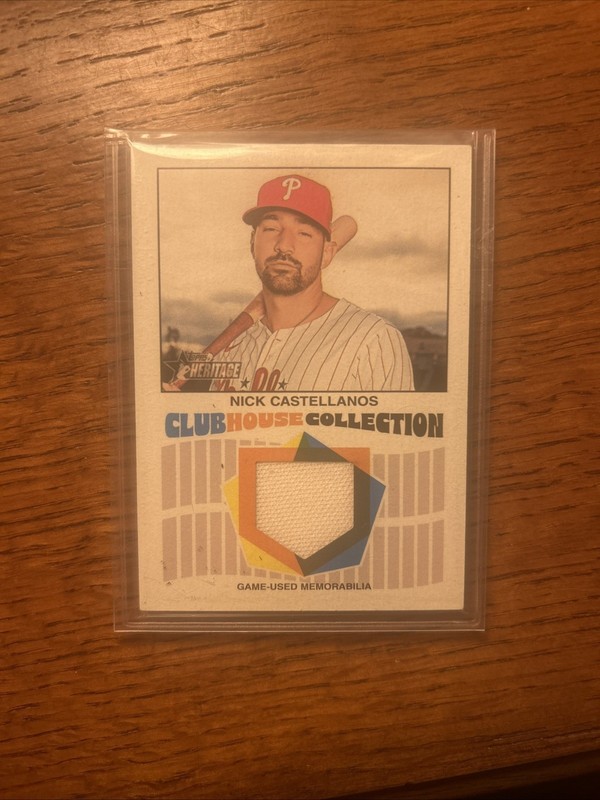 2026 Topps Heritage Nick Castellanos Clubhouse Collection Jersey Relic Phillies