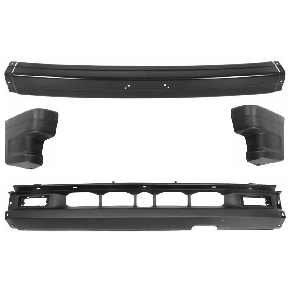 Front Bumper + Lower Valance + End Caps For 1990-93 Mazda B2200 B2600 Pickup 2wd - Изображение 2 из 4