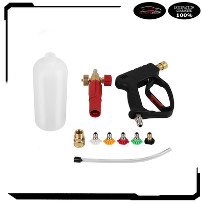 #ad 5000 PSI Short High Pressure Washer Gun w Foam Cannon Gun Kit for Car Washing $42.84