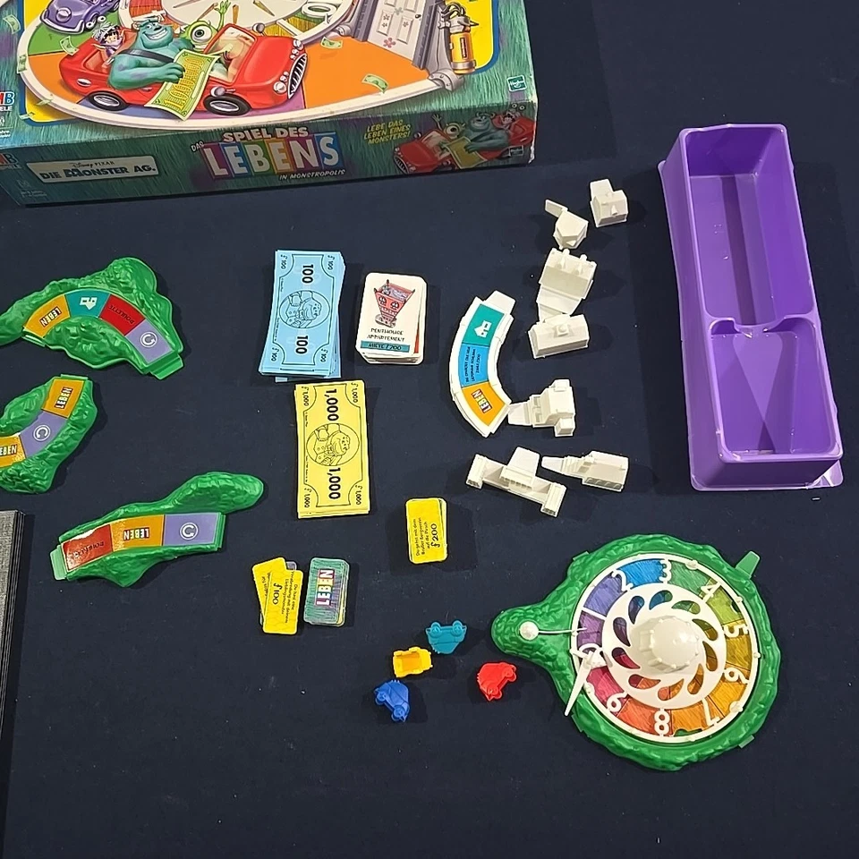 MB 2001 Spiel des Lebens in Monstropolis -  Monster Disney  Pixar Game Of Life - Image 3 of 4