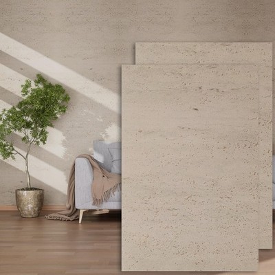 3D Wall Panels - 4PCS 47.2''x23.6'' Faux Stone Wall Covering - MCM Modified Cla...