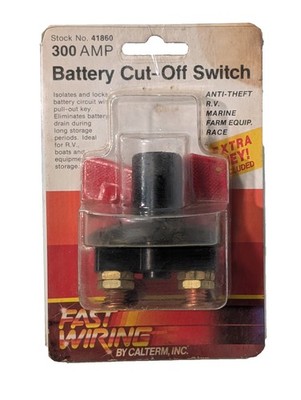 Calterm, Inc. 41860 Fast Wiring 300A Anti-Theft Battery Cut-Off Switch