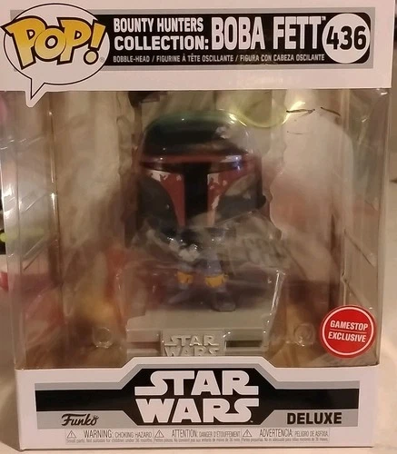 Funko Pop! Deluxe Star Wars Boba Fett 436 GameStop Exclusive Bounty Hunters