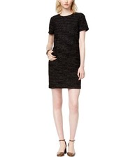 maison Jules Womens Textured Shift Dress