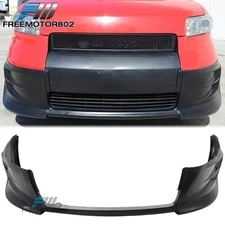 Fits 08-10 Scion XB Unpainted Black PU Front Bumper Lip Chin Spoiler Splitter