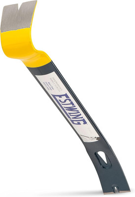 Handy Bar Nail Puller - 15'' Pry Bar with Wide, Thin  & Forged Steel Construction