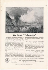 Magazine Ad - 1918 - AT&T / Bell System - Follow Up - World War I