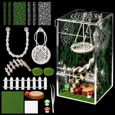 18Pcs Jumping Spider Enclosure Hammock Kit Ventilation DIY Insects Habitat