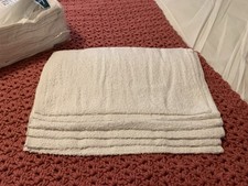    100 Cotton Shop Towels, White, 13 in x 17 in, 6 count Open Package