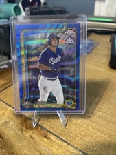 2025 Topps Pro Debut Chrome Victor Rodrigues Blue Wave Refractor 65/150 LAD