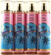 QTY 4 - Bath  Body Works PINK CASHMERE Fine Fragrance Body Mist Spray 8Oz