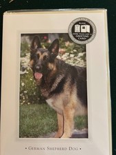 German Shepherd Vintage Greeting Cards By Otter House Uk 1999 pack 6
