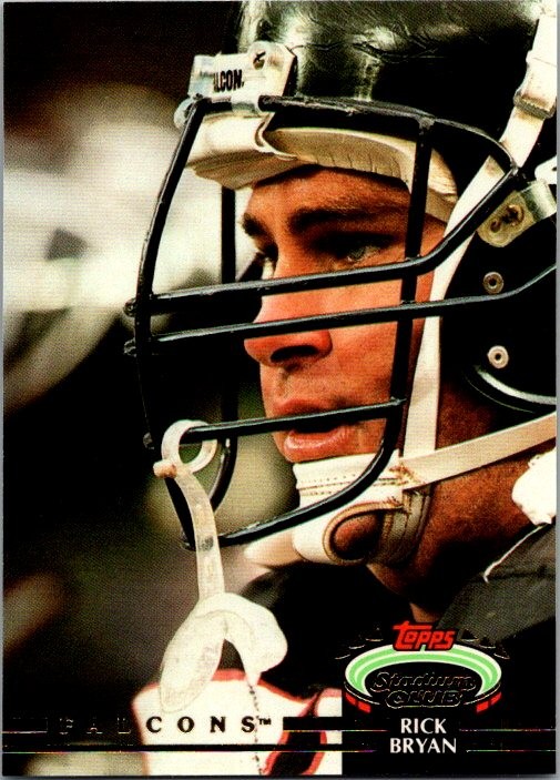 1992 Stadium Club #557 Rick Bryan Atlanta Falcons