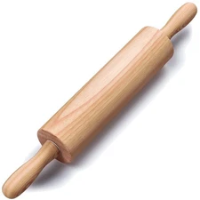 HelferX 17.6 inch Wooden Rolling Pin for Baking-Long Dough Roller All Baking