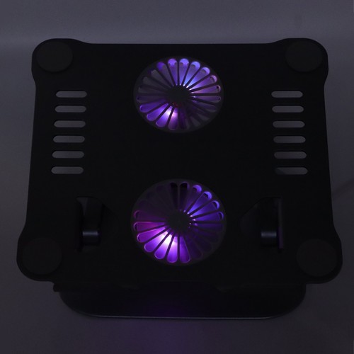 Laptop Stand With 2 Cooling Fans Foldable Adjustable Laptop Cooling Stand Fo Hot - Afbeelding 8 van 30