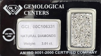 359 Echte Diamanten 3,04 ct D F  VVS Round Single Cut  GCI zertifiziert