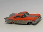 Vintage Matchbox Lesney #57 Chevrolet Impala Blue Base Gray Wheels Kid Paint