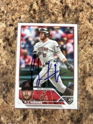 P.J. Higgins Signed 2023 Topps Update Auto Arizona Diamondbacks # US82