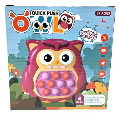 Quick Push Finger Game, Owl, Red, New 999+ Levels, 4 Mode, Multiplayer Fidget