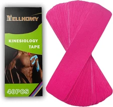 40 Strips Kinesiology Tape Precut Athletic Tape for Joints Support&Muscle Pain