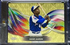 Marketplace image: Hank Aaron 2026 Topps Chrome Helix Superfractor 1/1