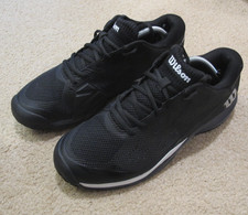 Wilson Rush Pro Ace Men's Tennis / Pickleball Court Shoes Size 11.5 Black/White