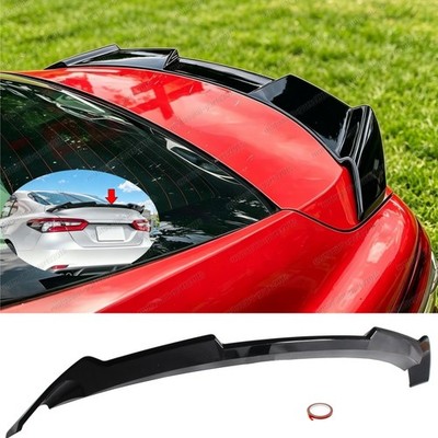 Gloss Black Trunk Spoiler Sporty Style For 2018-2024 Toyota Camry (All Models)