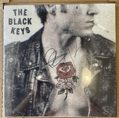 SIGNED COVER The Black Keys No Rain No Flowers Presale Sky Blue Vinyl LP Presale