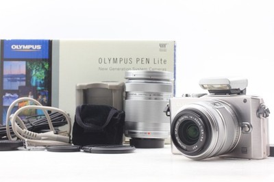 2191 Shots [MINT] Olympus PEN Lite E-PL3 12.2MP 14-42 40-150 Lenses From JAPAN